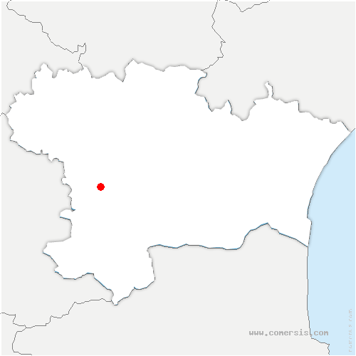 carte de localisation d'Ajac