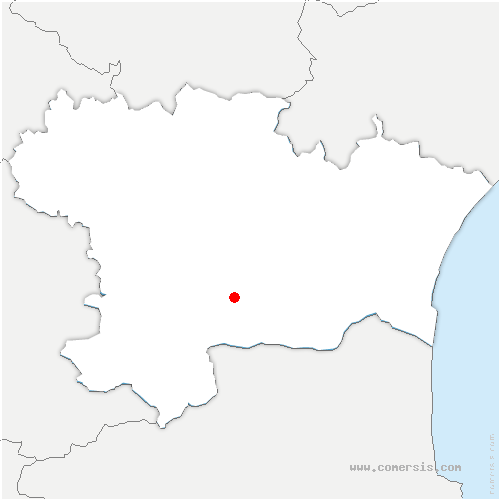 carte de localisation d'Albières