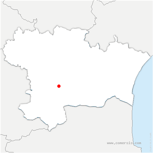 carte de localisation de Alet-les-Bains