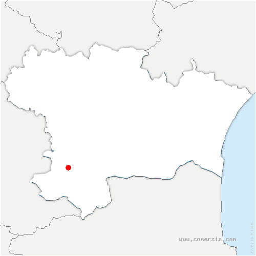 carte de localisation d'Algans