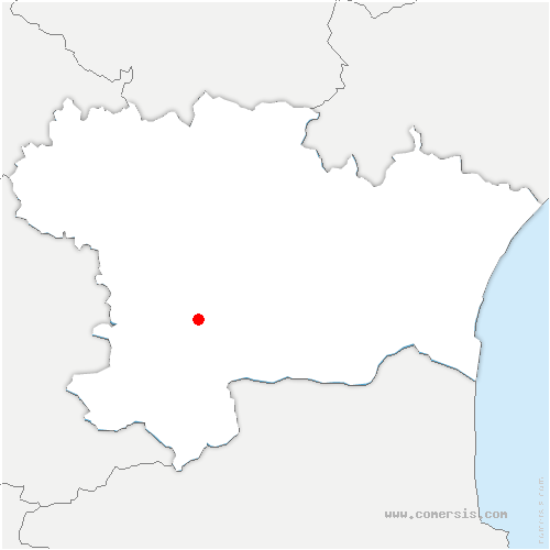 carte de localisation de Antugnac