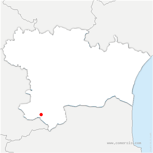 carte de localisation d'Aunat
