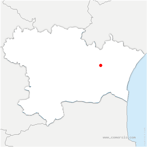 carte de localisation d'Auragne