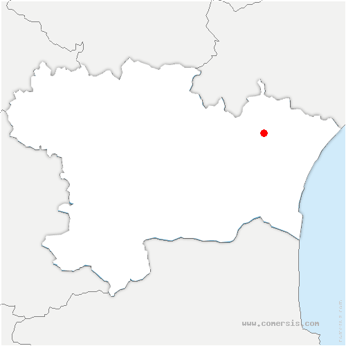 carte de localisation de Baziège