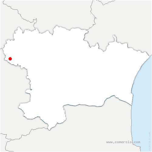 carte de localisation de Beauvais-sur-Tescou