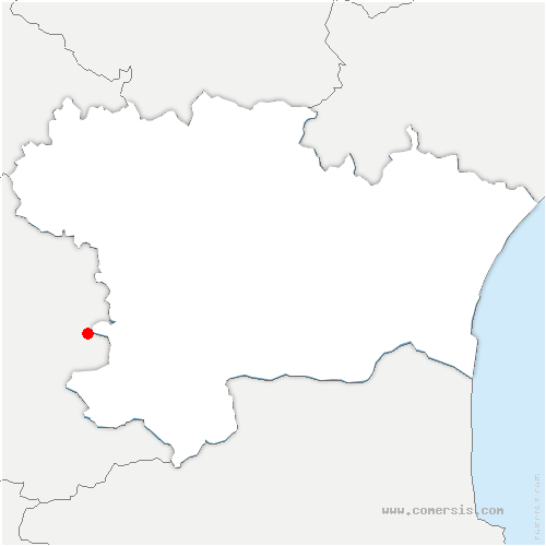 carte de localisation de Belcastel