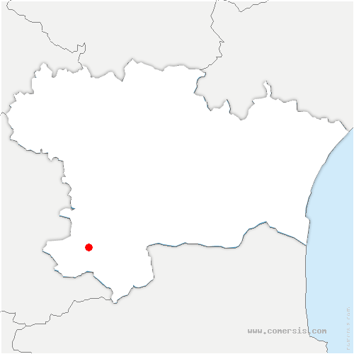 carte de localisation de Belfort-sur-Rebenty
