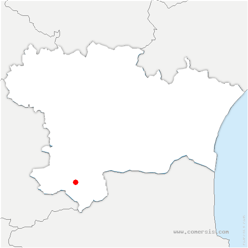 carte de localisation de Bessède-de-Sault
