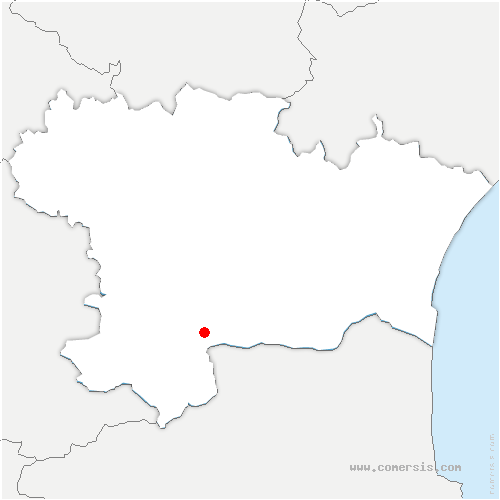 carte de localisation de Bugarach
