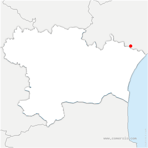 carte de localisation du Cabanial