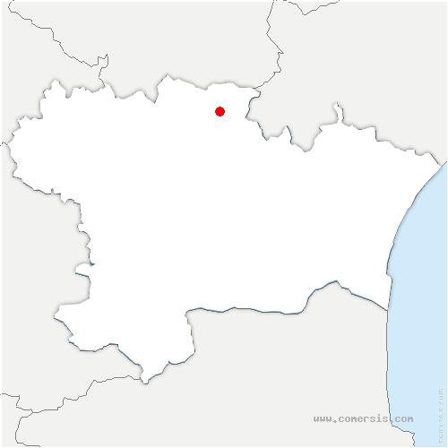 carte de localisation de Cabrespine