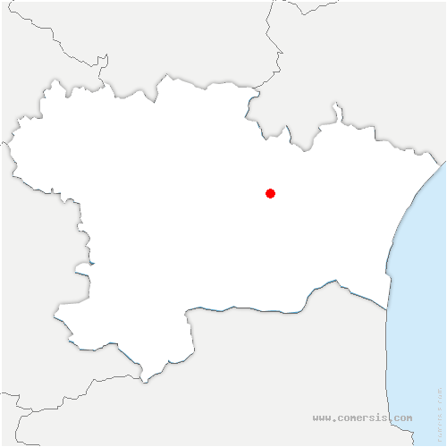 carte de localisation de Camplong-d'Aude