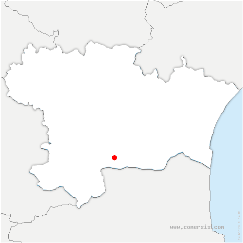 carte de localisation de Camps-sur-l'Agly