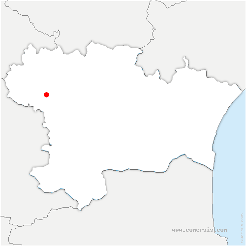 carte de localisation de la Cassaigne