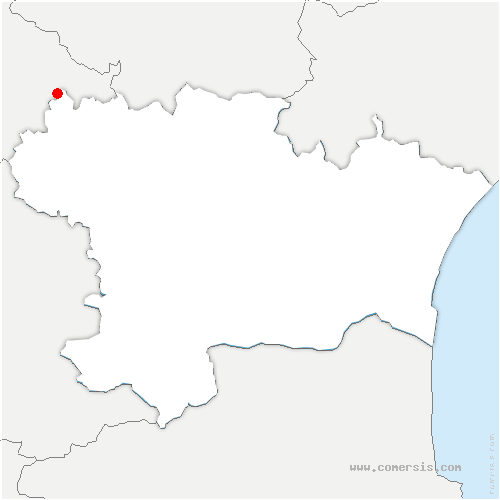 carte de localisation de Cassés
