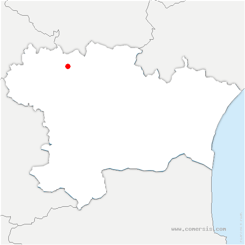 carte de localisation de Cenne-Monestiés