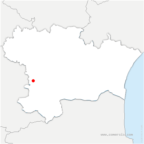 carte de localisation de Chalabre