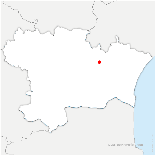 carte de localisation de Conilhac-Corbières