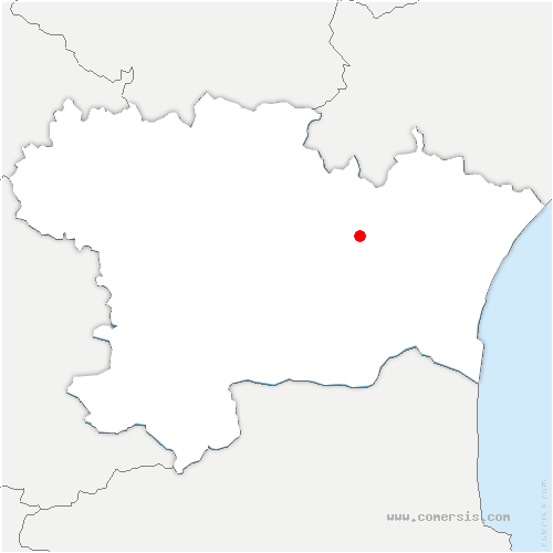 carte de localisation de Corbère