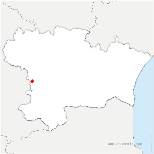 carte de localisation de Corbières