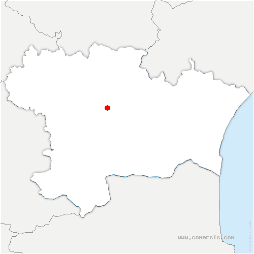 carte de localisation de Couffoulens