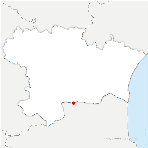 carte de localisation de Cubières-sur-Cinoble
