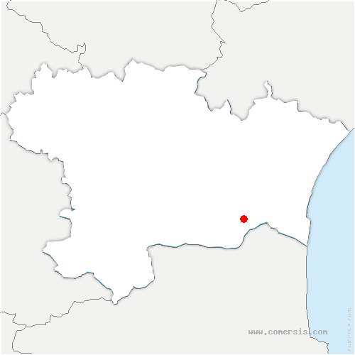 carte de localisation d'Embres-et-Castelmaure