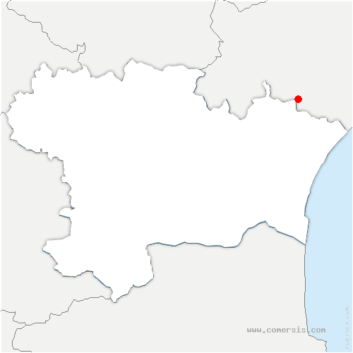 carte de localisation du Faget