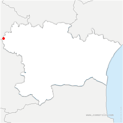 carte de localisation de Fajac-la-Relenque