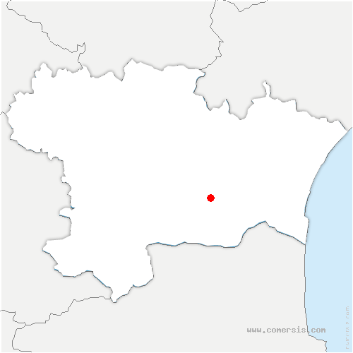 carte de localisation de Félines-Termenès