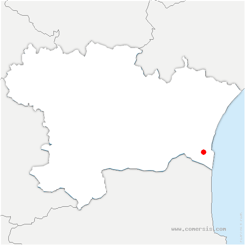 carte de localisation de Fitou