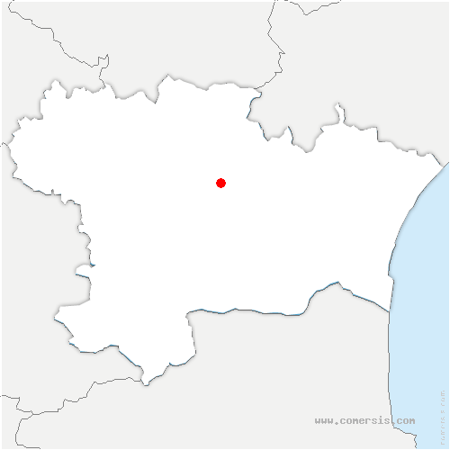 carte de localisation de Fontiès-d'Aude