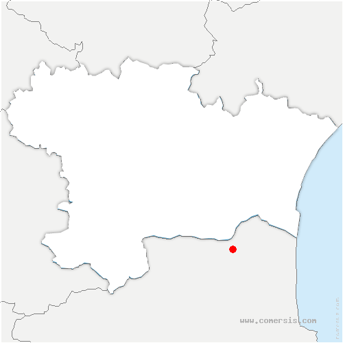 carte de localisation de Gaujan