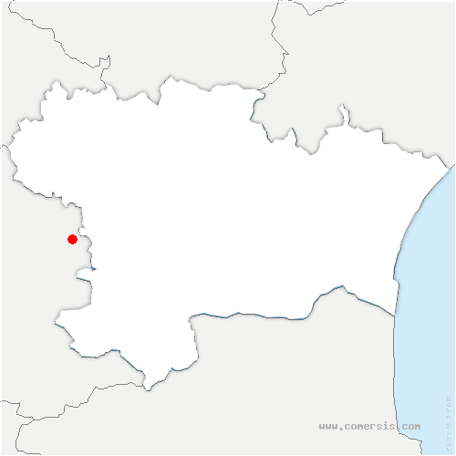 carte de localisation de Gensac-de-Boulogne