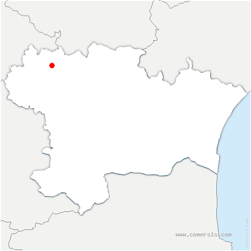 carte de localisation d'Issel