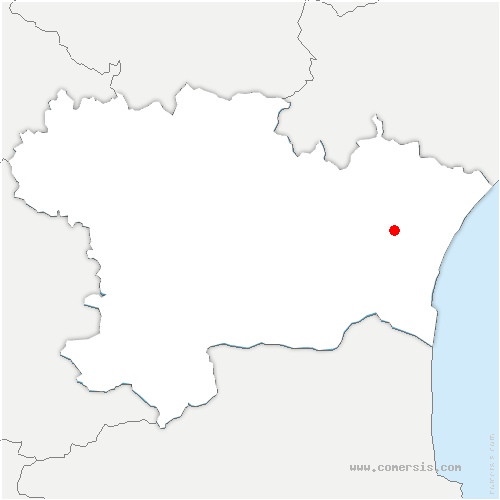 carte de localisation de Laroque-d'Olmes