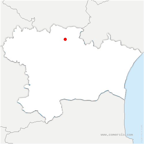 carte de localisation de Lastours