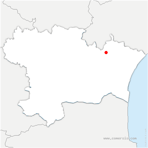 carte de localisation de Lézignan-Corbières