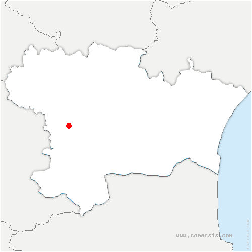 carte de localisation de Loupia