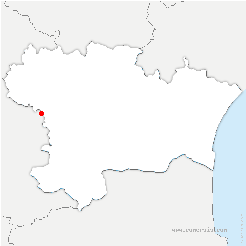 carte de localisation de Loupiac