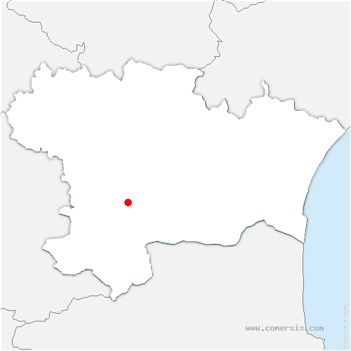 carte de localisation de Marignac-Laspeyres