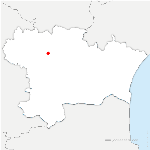 carte de localisation de Mauvezin-de-Sainte-Croix