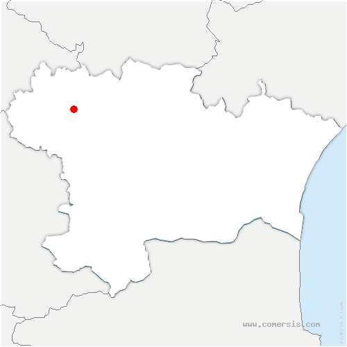 carte de localisation de Mireval-Lauragais