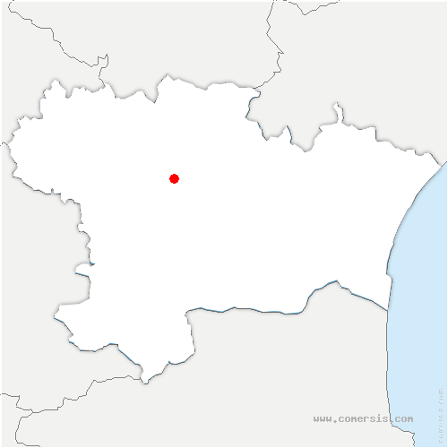 carte de localisation de Monès