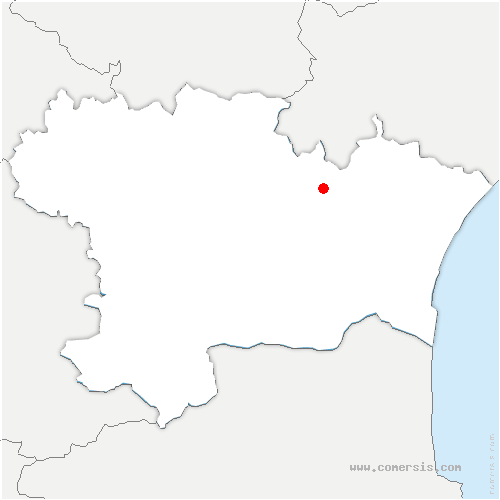 carte de localisation de Montbrun-des-Corbières