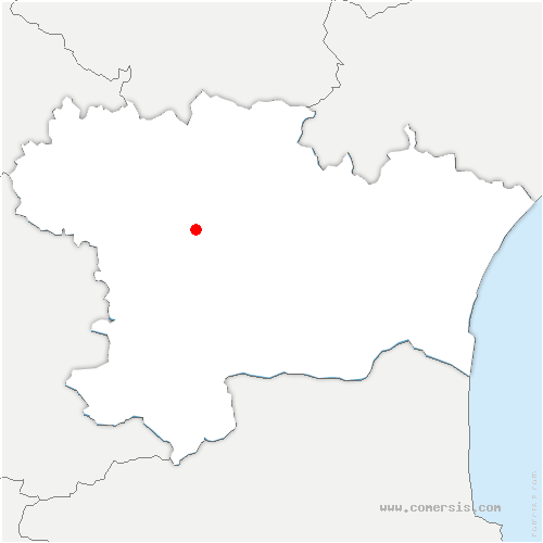 carte de localisation de Montclar