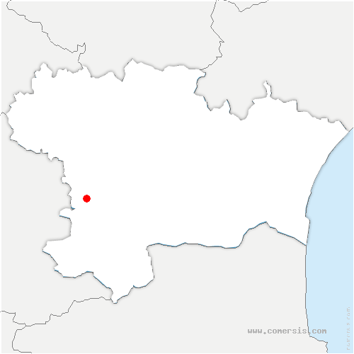 carte de localisation de Montjardin