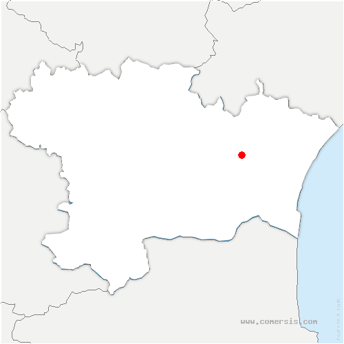 carte de localisation de Montséret