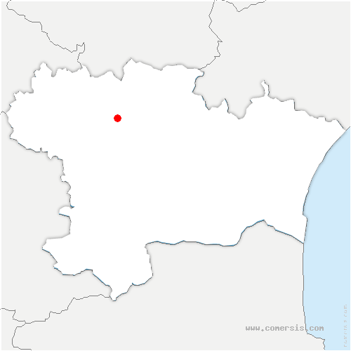 carte de localisation de Moussoulens