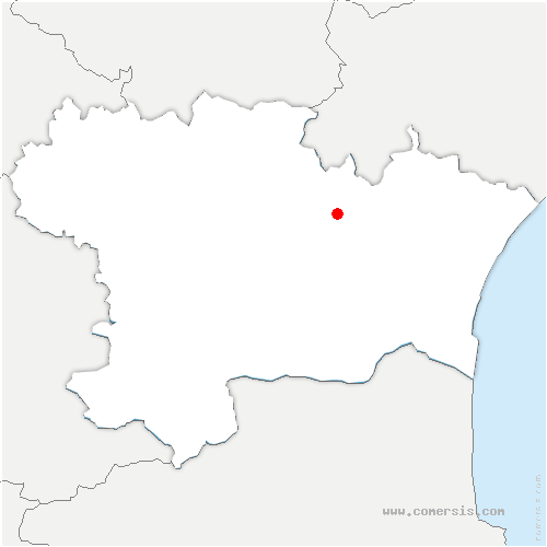 carte de localisation de Moux